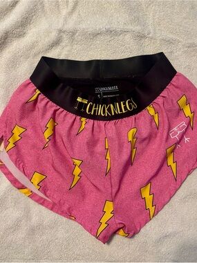 Chicknlegs Women's Pink Lightning Athletic Shorts